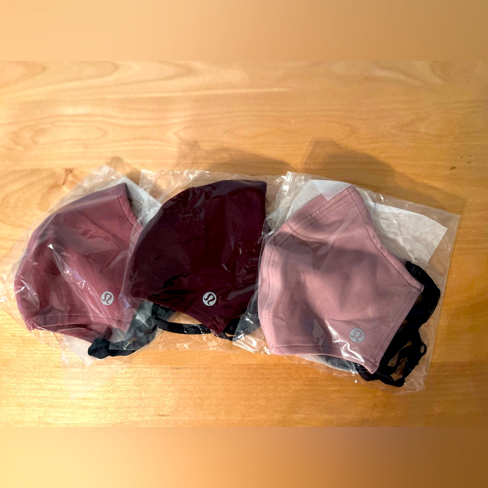 lulu lemon 3 pack face masks